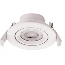 Foco Downlight LED Orientable Redondo Blanco Ø85mm 5w
